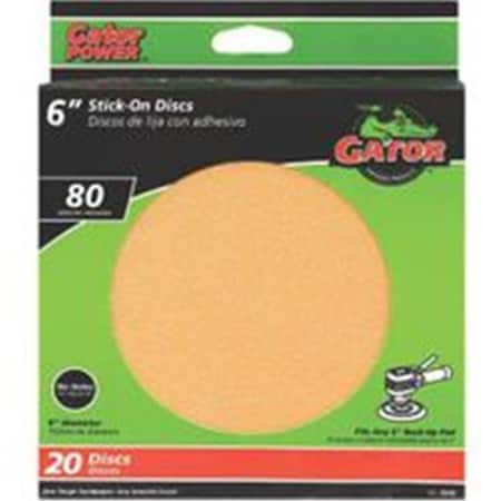 Gator Finishing Ali Industries 6In Gold Stick-On Disc 80# 3245 7627367